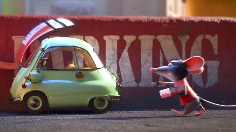 Looks like they went with a miniature classic Isetta in the end
